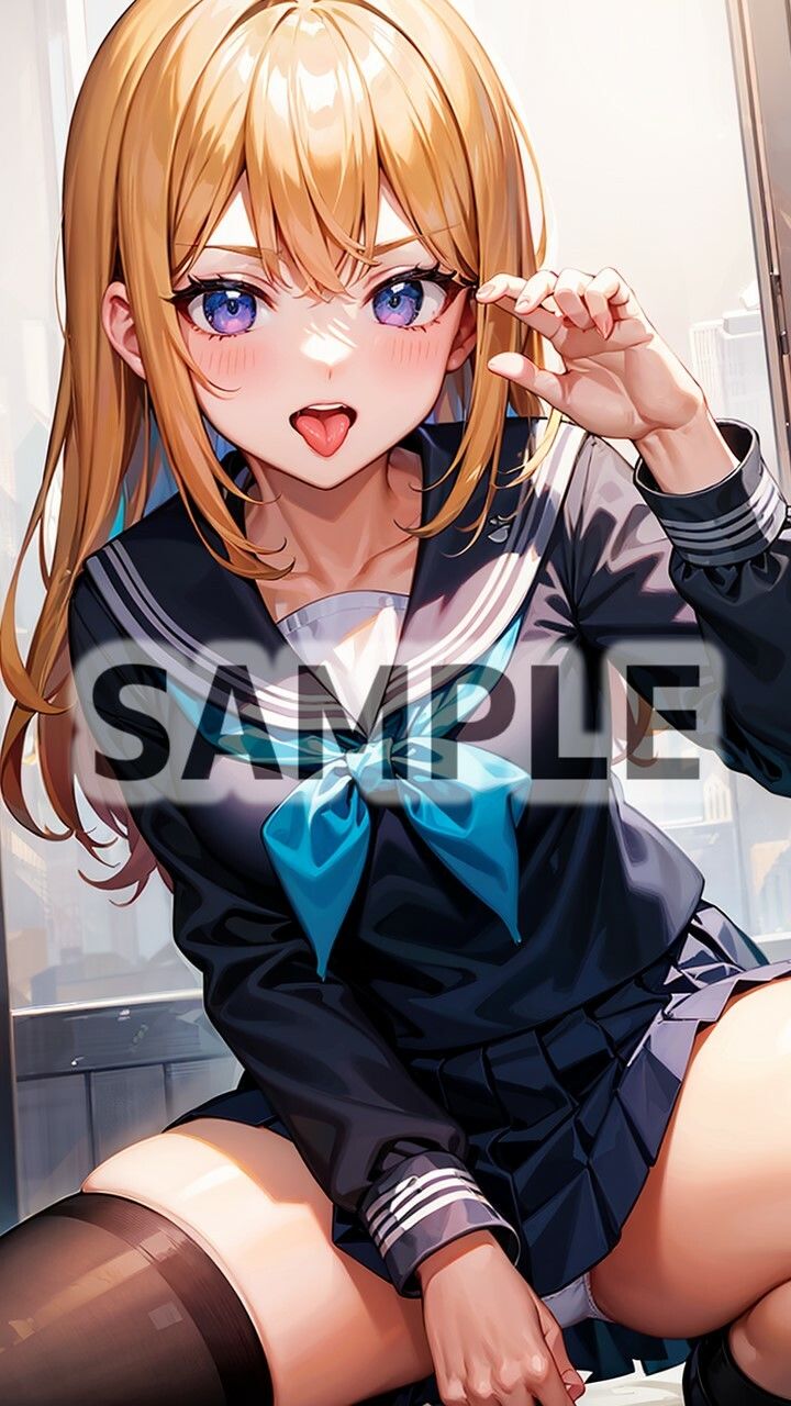 自ら下着を見せてくれる制服女子