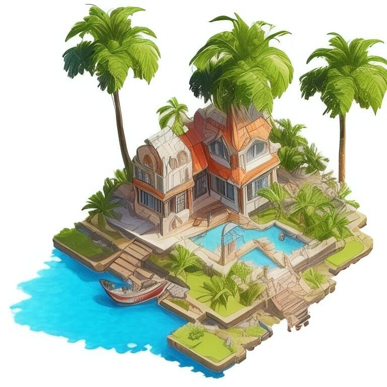 【無料】立方体視点の自然風景素材01 TRPG、ゲーム開発、動画素材などにご利用ください