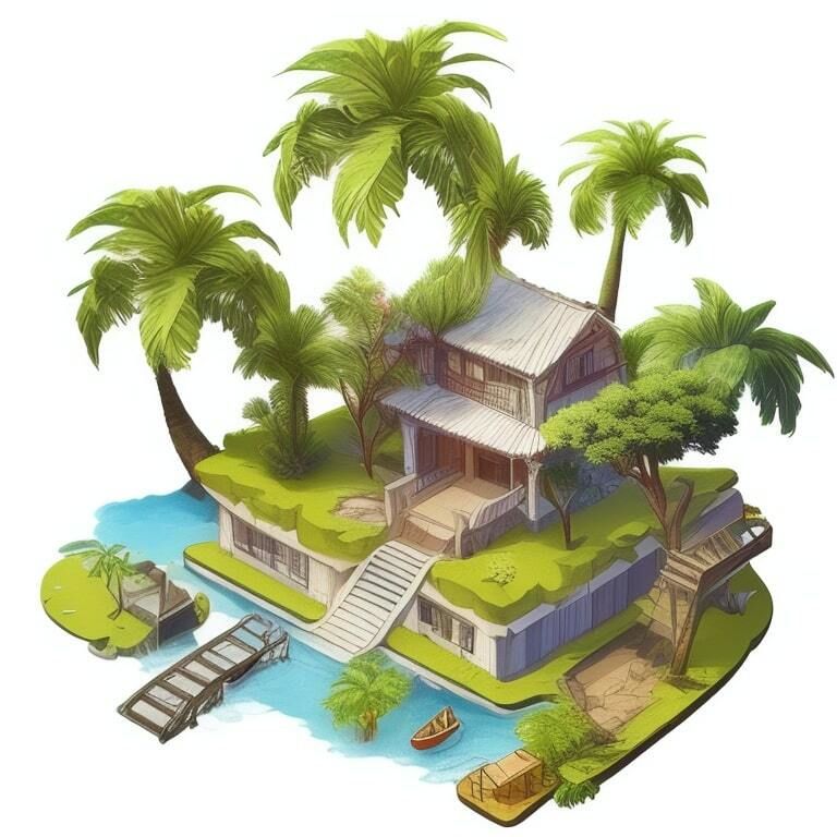 【無料】立方体視点の自然風景素材01 TRPG、ゲーム開発、動画素材などにご利用ください