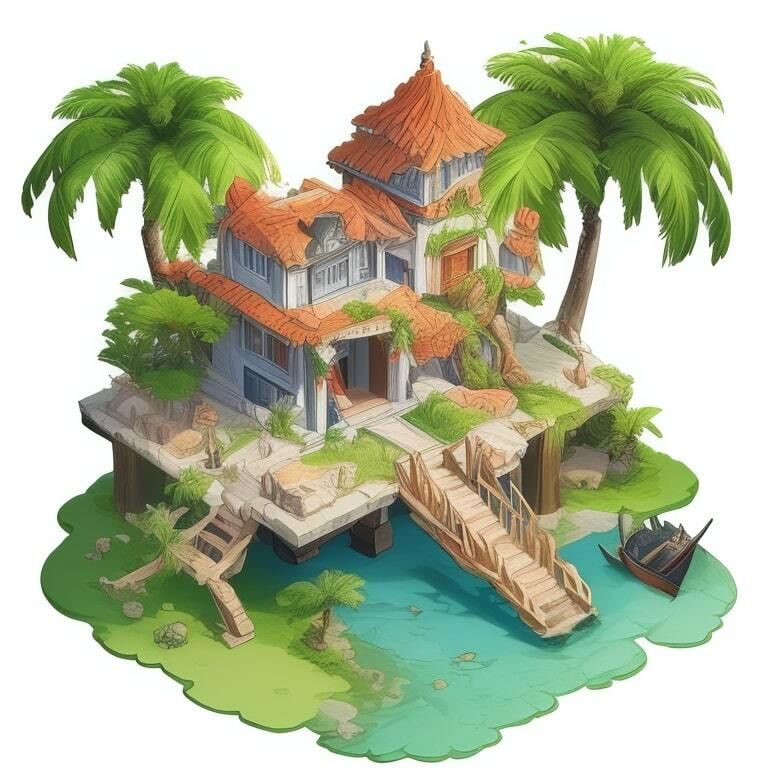 【無料】立方体視点の自然風景素材01 TRPG、ゲーム開発、動画素材などにご利用ください