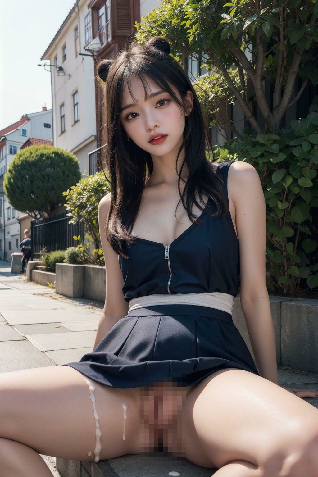 中出し後の一瞬