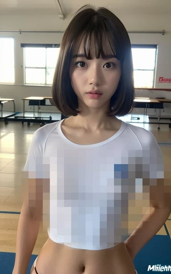 【ぺちゃぱい】地味女の体操着