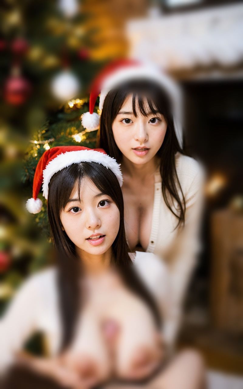 サンタコスでパイズリ！