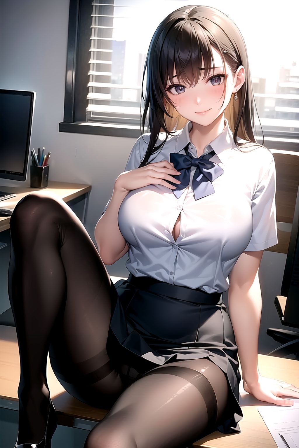 AIイラスト集 黒スト美人上司＃1