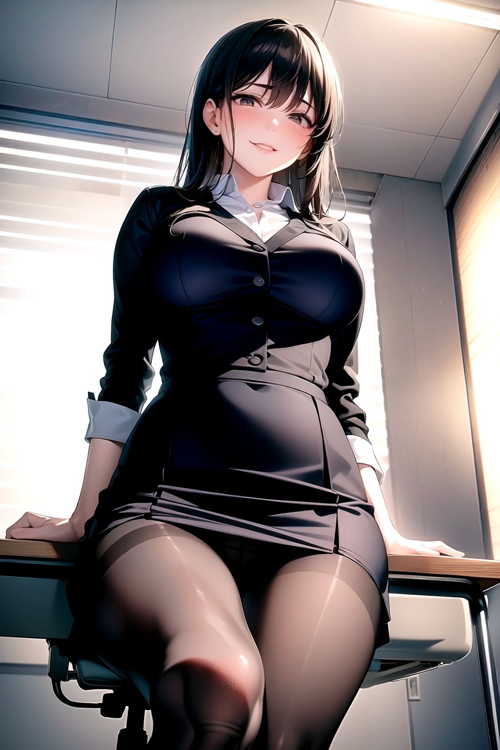 AIイラスト集 黒スト美人上司＃1