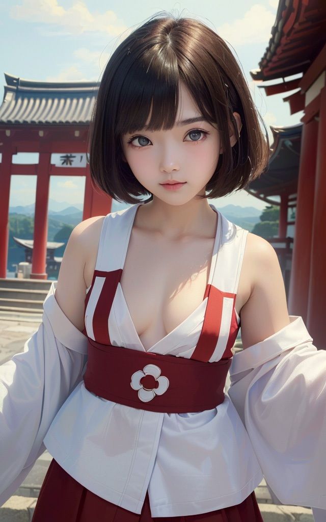 グラビア写真集 かわいい巫女さん Vol.1