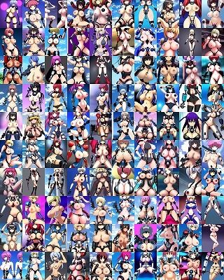 おっぱい（e）ロボット100体のポスター用画像2枚＋おまけ画像1枚