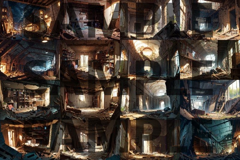 【背景イラスト】廃墟パック80枚【CoC/TRPG背景素材】