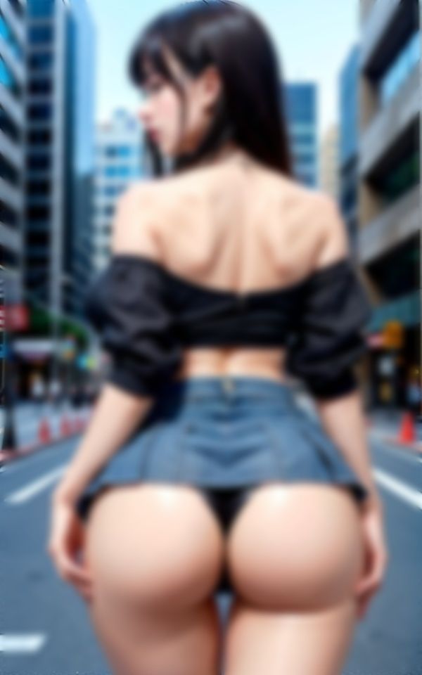 大ボリューム！ケツ丸出しの痴女が街中に大量発生して...そこらじゅうパンツハーレムに