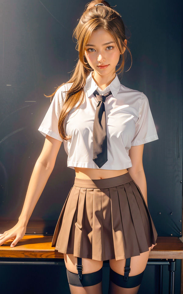 女子校生制服コレクション ポーニーテール