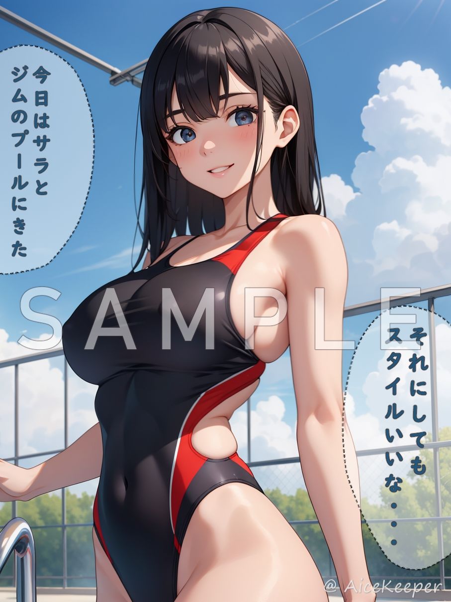 柏木サラのHな競泳水着