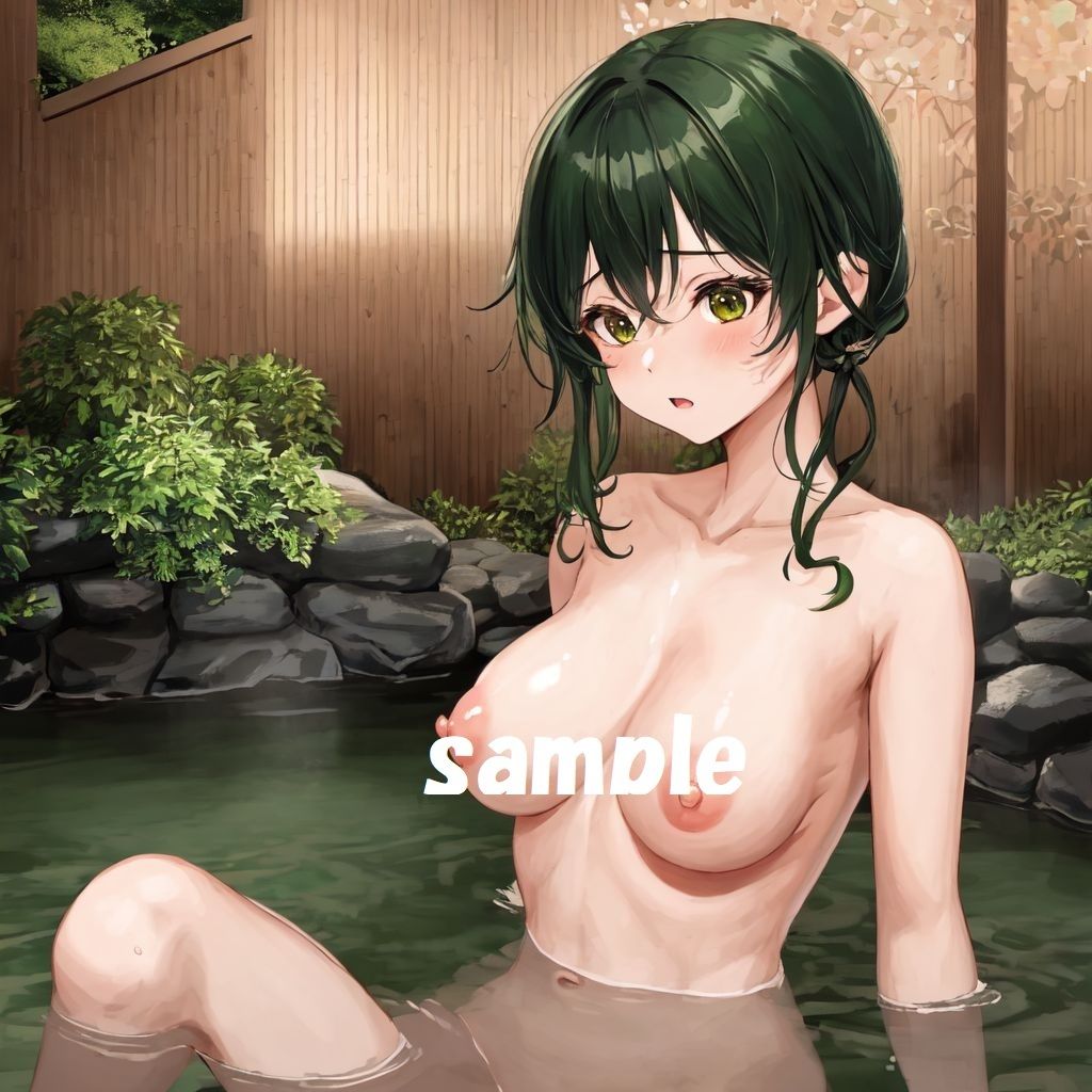 うさぎ×温泉×着物画像集