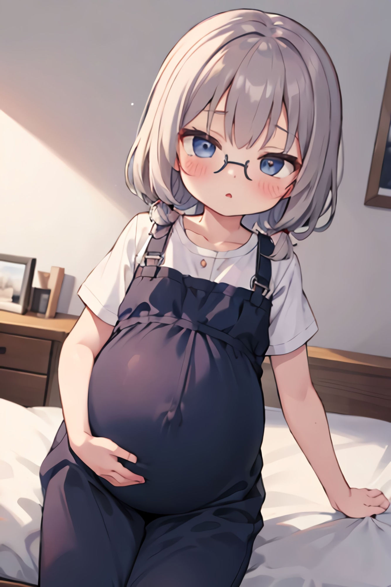 ボテ腹つるぺたメガネっ娘たち〜妊娠してるから中出ししてもいいよね〜