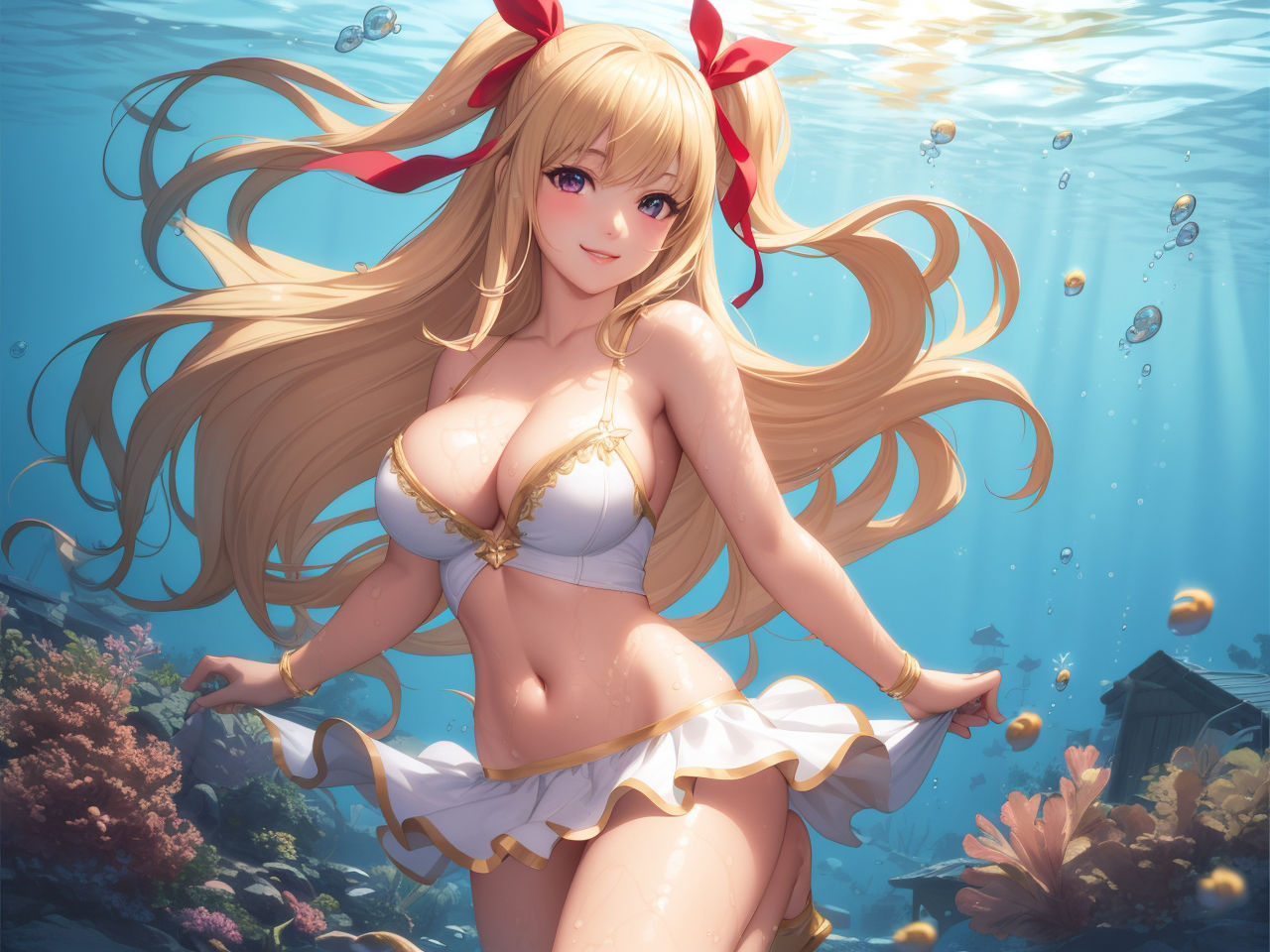 水の中の美女たち〜AIイラスト集〜