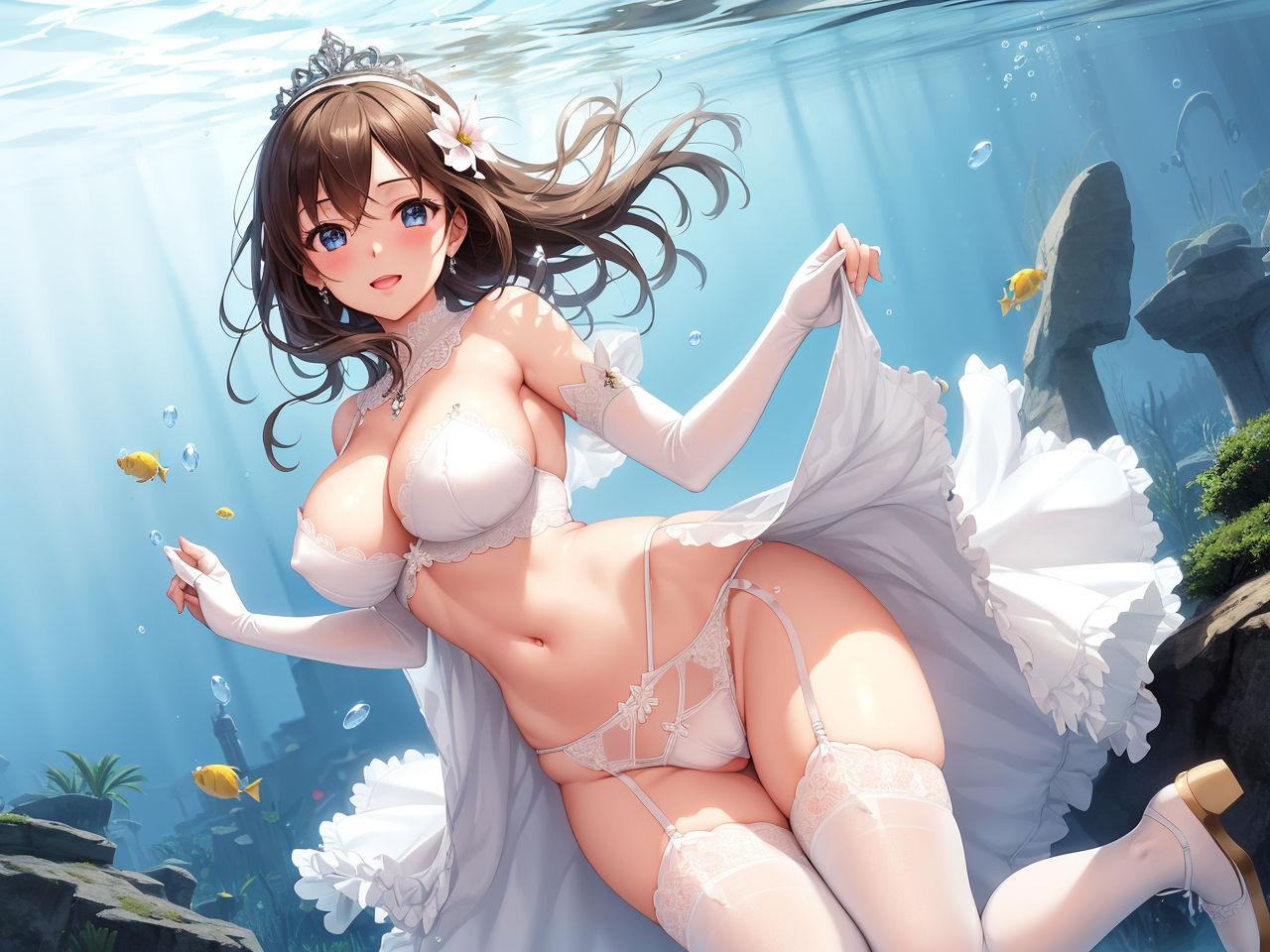 水の中の美女たち〜AIイラスト集〜