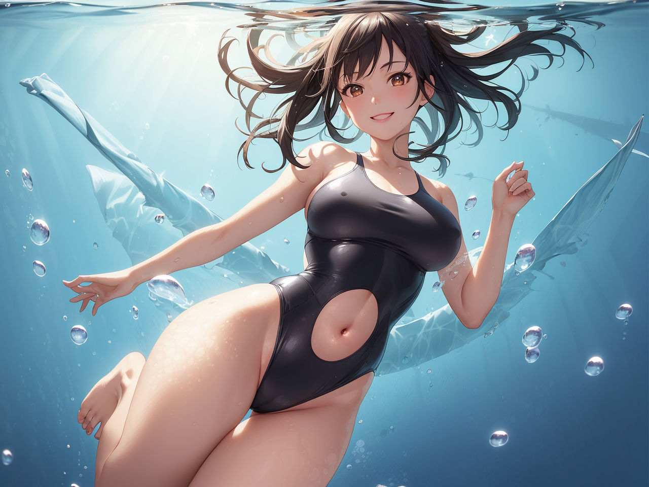 水の中の美女たち〜AIイラスト集〜