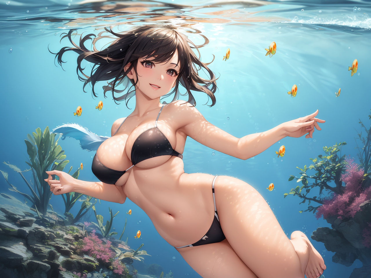 水の中の美女たち〜AIイラスト集〜