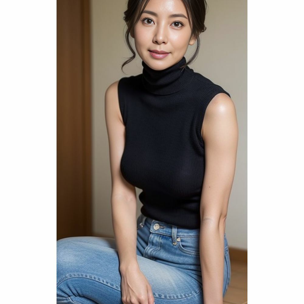 エレガント・セーターの誘い:冬の官能美