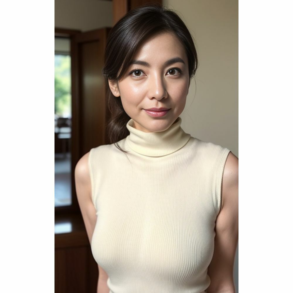 エレガント・セーターの誘い:冬の官能美