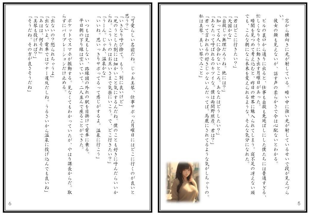 CG付き官能NTR小説 1 月曜日に飛ぶなら温泉に行こうよ