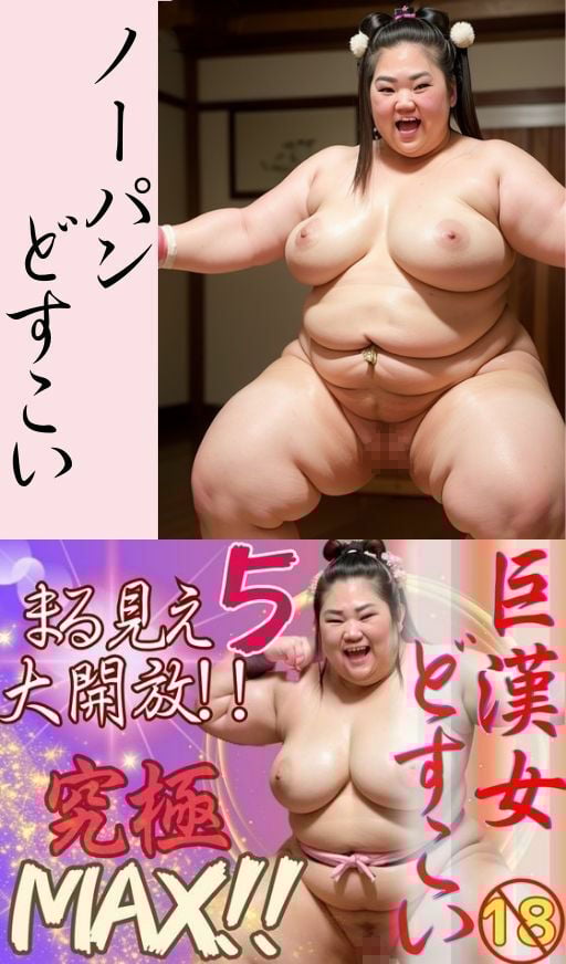 AI巨漢女どすこい究極MAX！！第5弾！！まる見え大解放！！ 105ページ 日本人 ぽっちゃり 戦士 レスラー 巨乳 デブ 超乳 ガチムチ 女力士 柔道 空手 格闘家 相撲 相撲取り 巨漢女 巨人 でかい big むちむち アスリート ごっつあんです AI生成 アダルト CG えろ