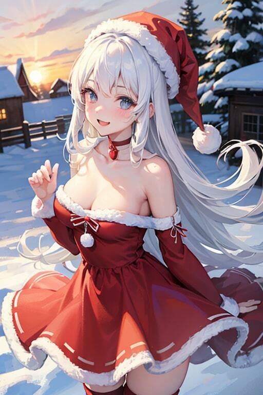 AI生成美女写真集 vol17 サンタ美女