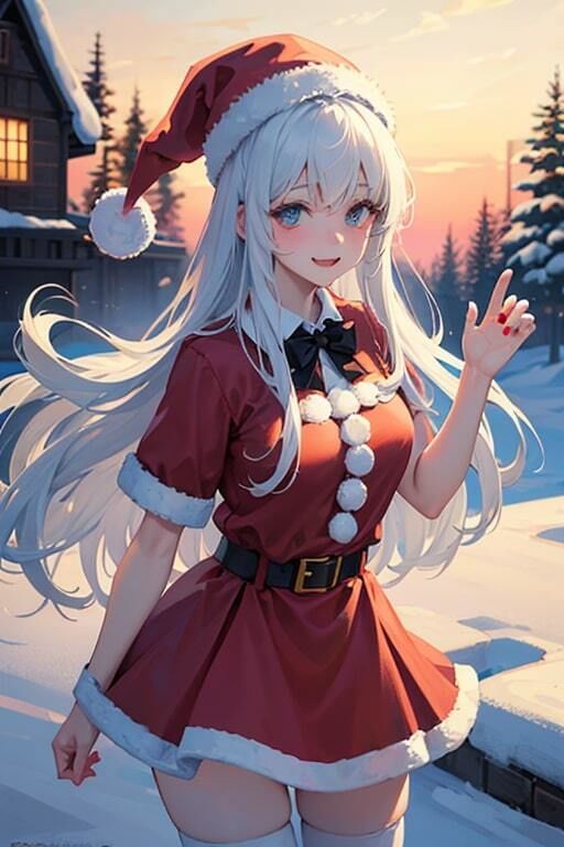 AI生成美女写真集 vol17 サンタ美女