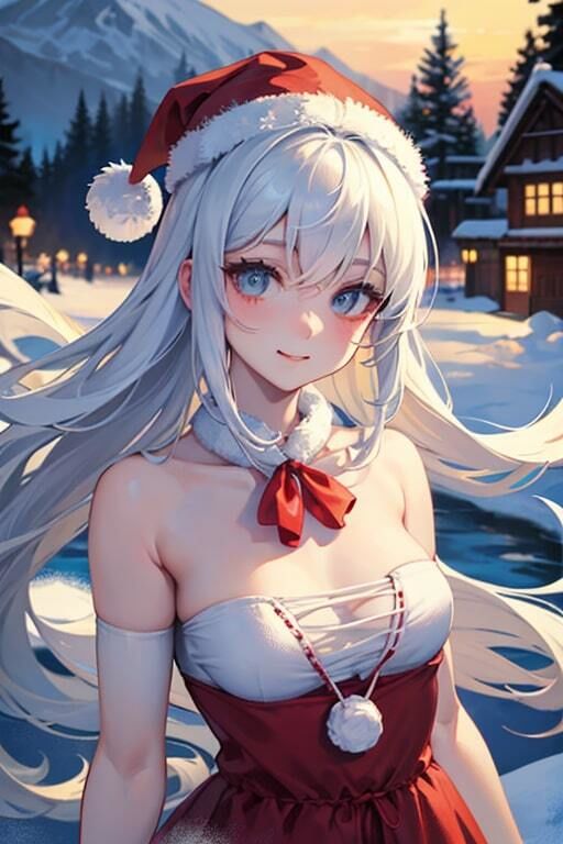 AI生成美女写真集 vol17 サンタ美女