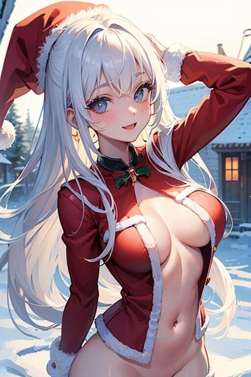 AI生成美女写真集 vol17 サンタ美女