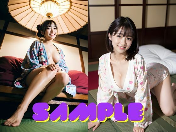 AI美女グラビア写真集 和の彩り、はだける着物と禁断の美