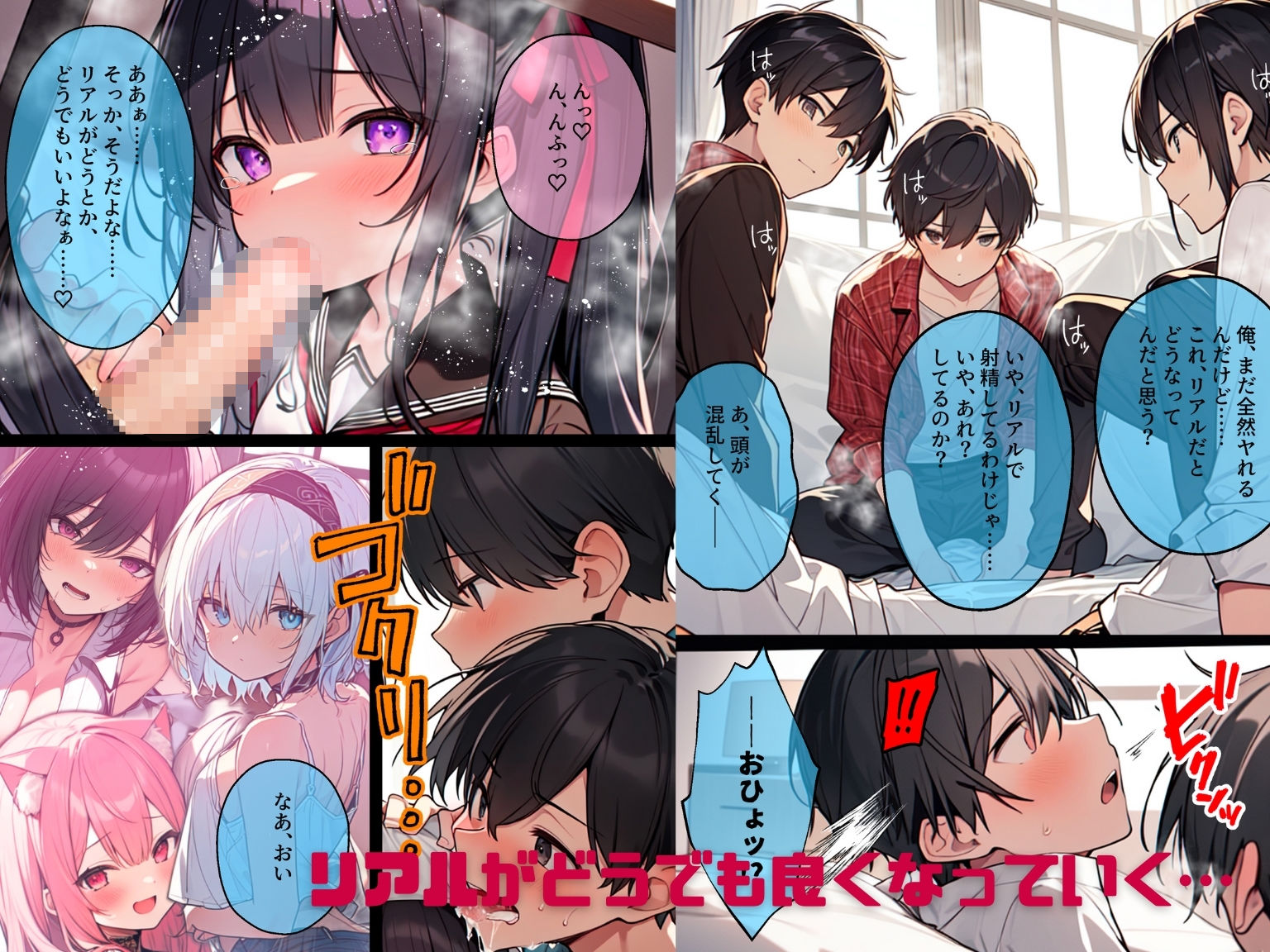 AI GIRL OVERDOSE 4〜ゲームにプレイヤーがなだれ込んで来て至る所で乱交。耐えきれずに壊れてしまってセカイがヤバい!