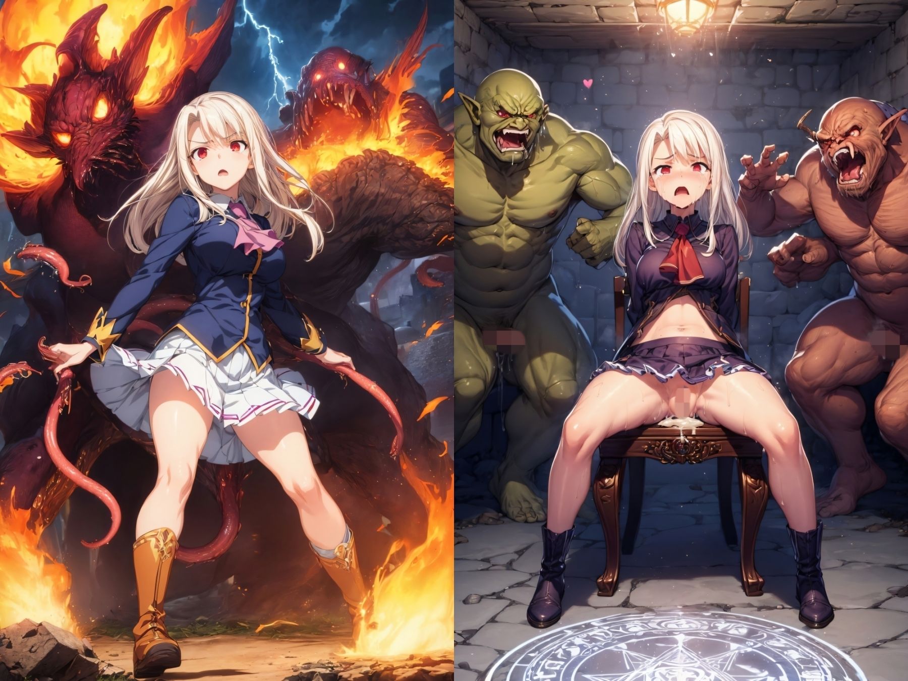 魔王軍に敗北した英霊たちが性奴●になった件