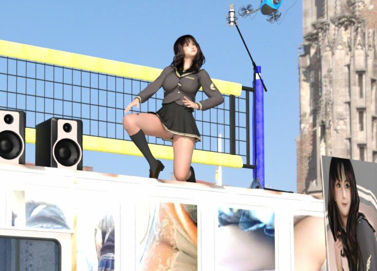 盗撮実現党の党員として公認を受けた女性候補『本藤まな』番外編自撮り:PV03(黒ハート柄パンティ編)