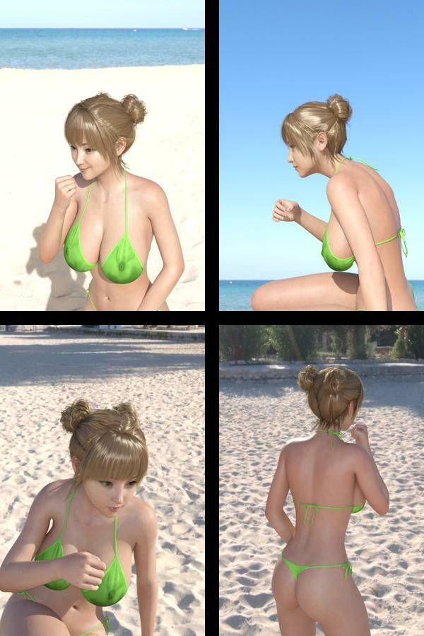 【＋All】『理想の彼女を3DCGで作ります』から生まれたバーチャルアイドル「一ノ瀬廻里（いちのせめぐり）」のグラドル撮影風写真集:Gradol_73