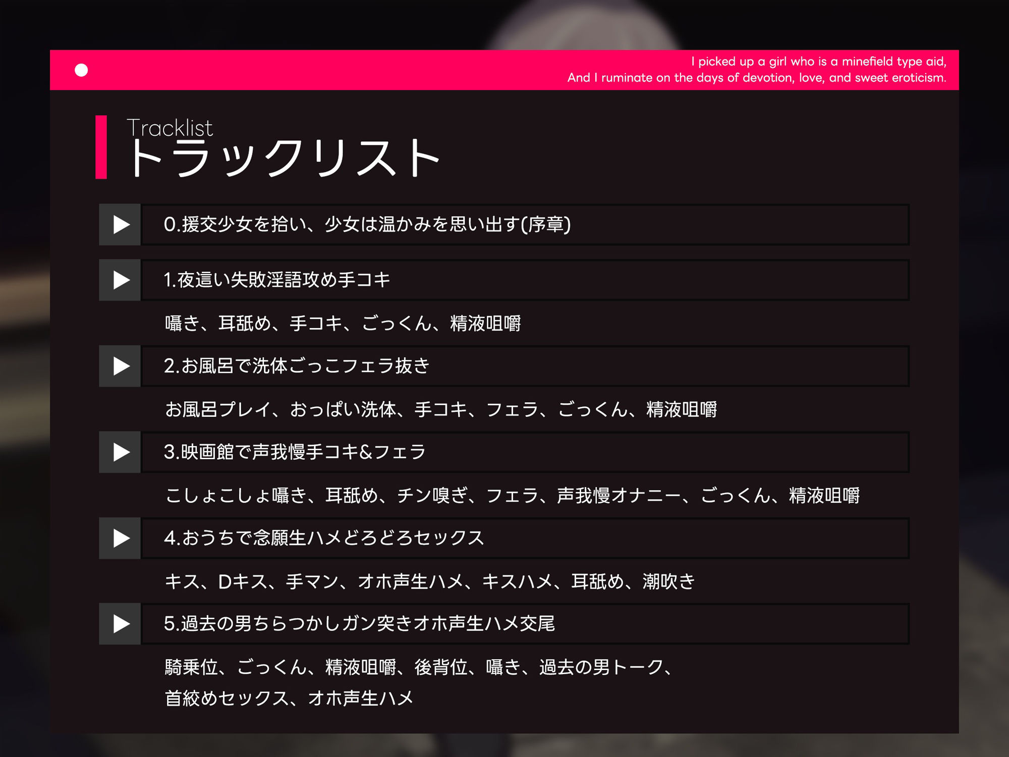 地雷系な援交少女を拾い、そして僕は献身いちゃらぶ甘々えっちの日々を反芻する