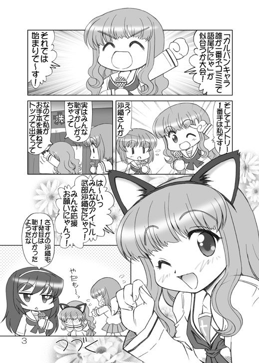 ガルパンキャラ誰が1番ネコミミが似合うか大会