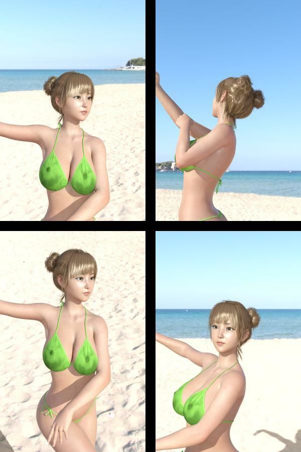 【+All】『理想の彼女を3DCGで作ります』から生まれたバーチャルアイドル「一ノ瀬廻里(いちのせめぐり)」のグラドル撮影風写真集:Gradol_76