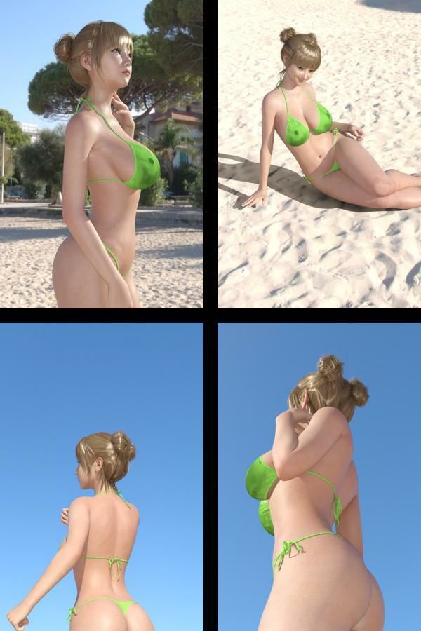 【＋All】『理想の彼女を3DCGで作ります』から生まれたバーチャルアイドル「一ノ瀬廻里（いちのせめぐり）」のグラドル撮影風写真集:Gradol_77