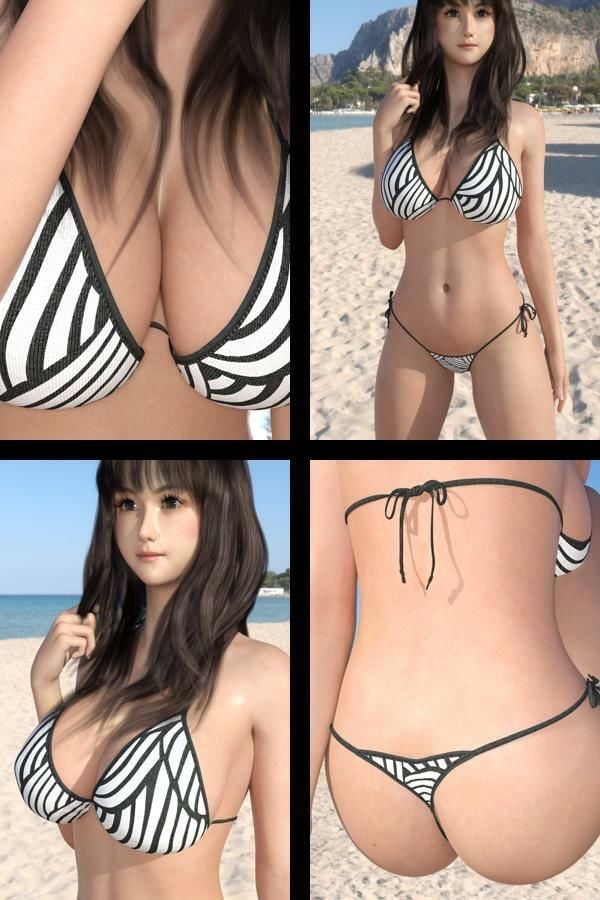 【＋100】『理想の彼女を3DCGで作ります』から生まれたバーチャルアイドル「本藤まな（ほんどうまな）」のグラドル撮影風写真集:Gradol_02