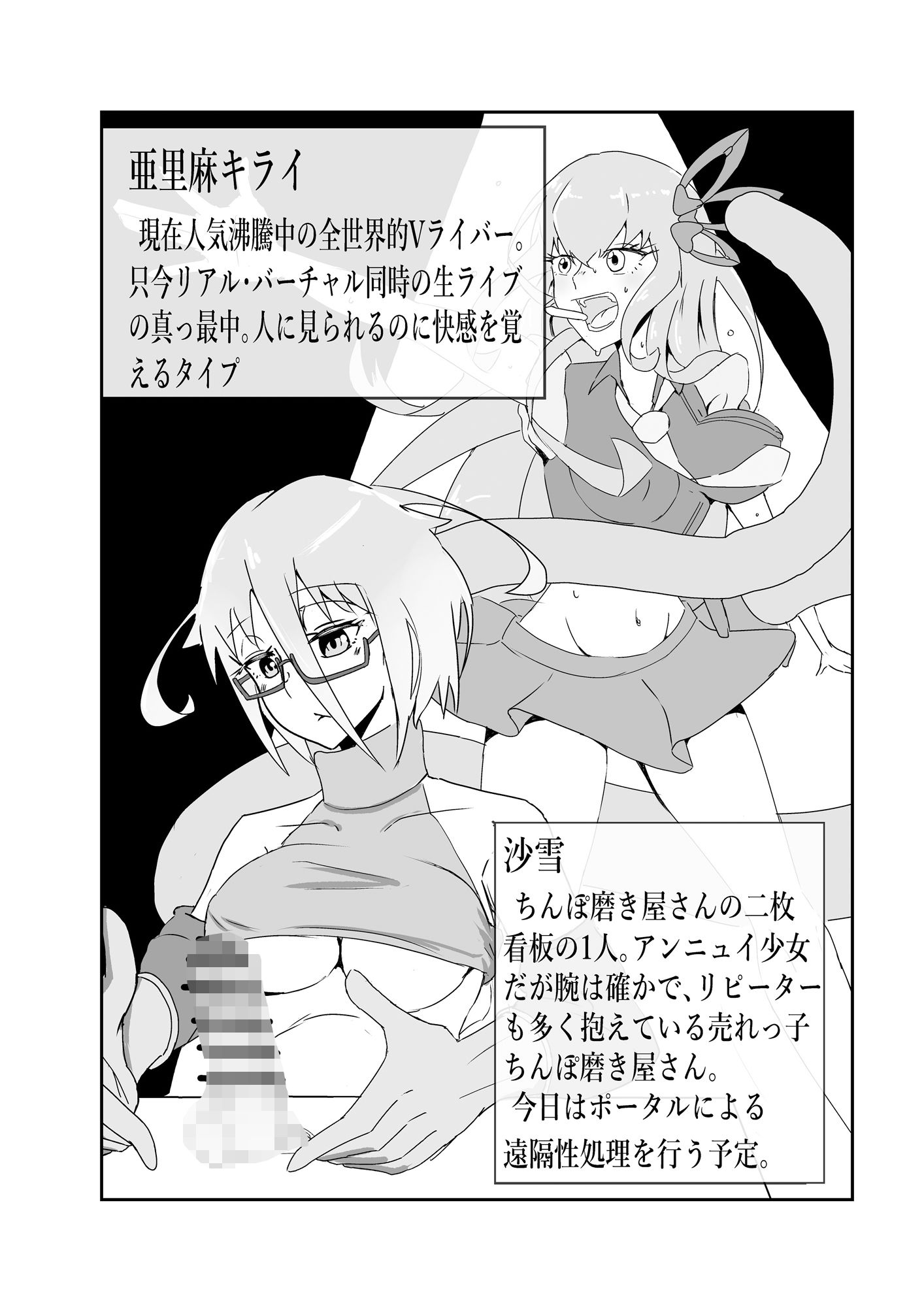 アイドルのライブ中にポータル手コキするお話