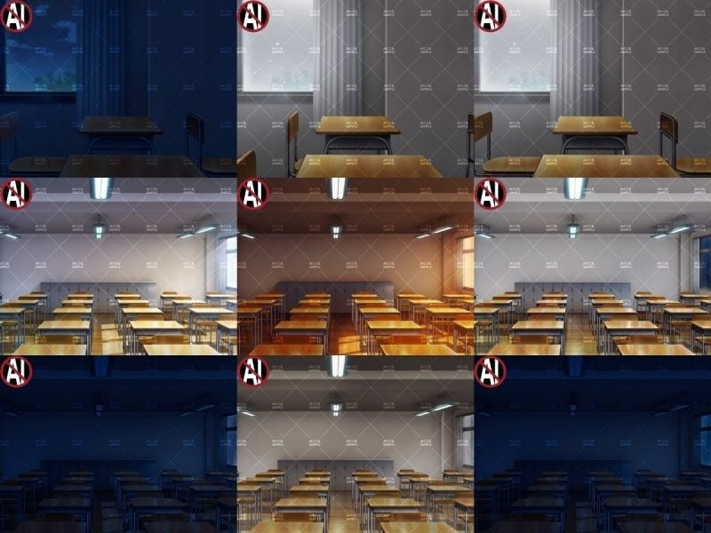 みにくる背景CG素材集『学園編』part11(Boost教室A)
