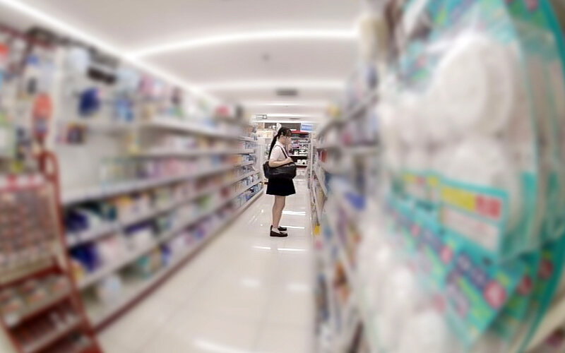 【VR】#万引き#女子○生