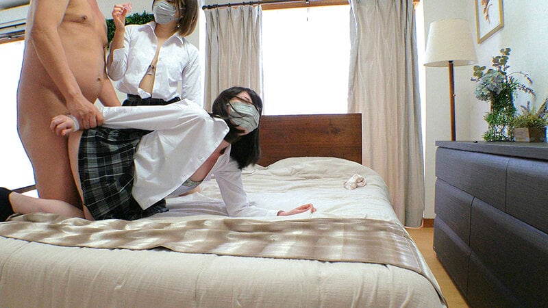 オジサンの事を見下している生意気な塩対応P活少女達を理解らせWレ×プ デカチン制裁された二人組×2