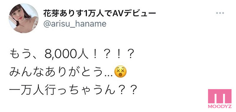 着エロイメージアイドルの大胆宣言！ SNSフォロワー一万人でAVデビュー！！ AV出演宣言からセックス解禁までの約180日間の全記録！！ 花芽ありす