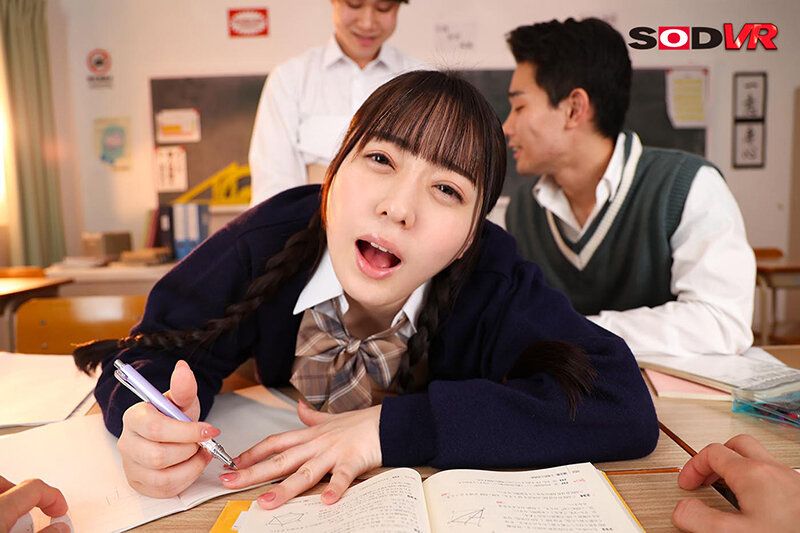 【VR】僕は教師。よく質問に来る男子女子、こいつら距離近すぎない…？ん？なんかよく見えないけどエロイことしてね？大人として叱らないと……って俺も誘われてるの…？VR 高瀬りな