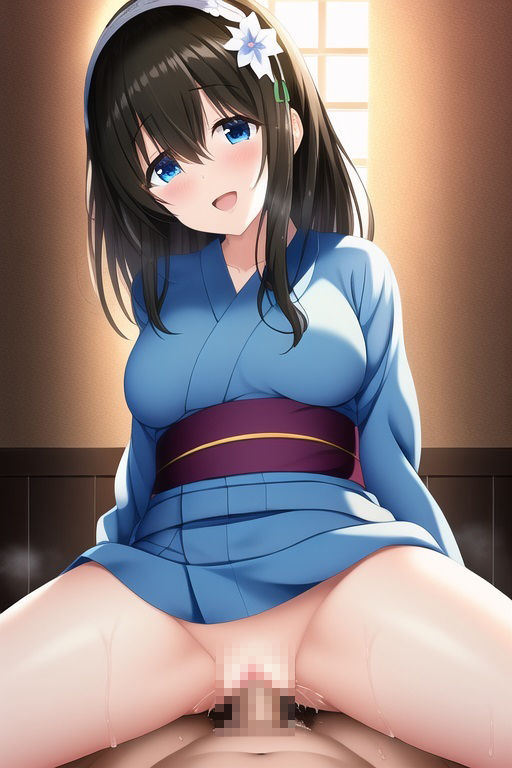 ア〇ドルマスターシンデレラガールズCG集 鷺〇文香（浴衣）R-18あり