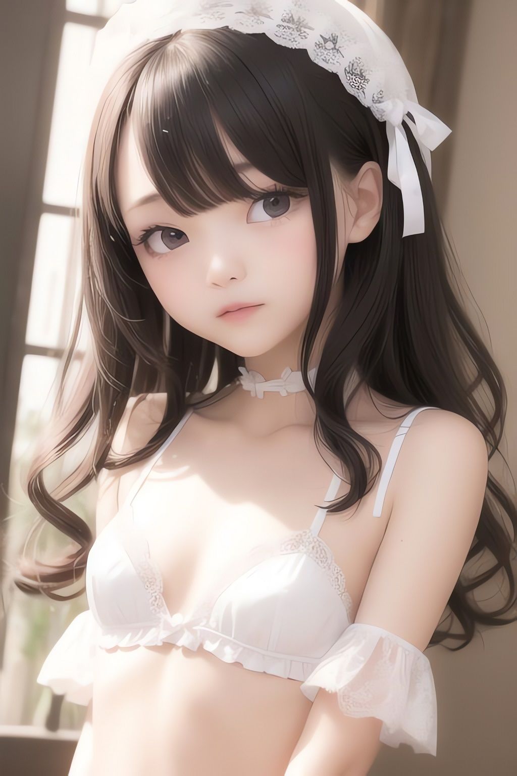 純白の美少女AIイラスト集リアル 1