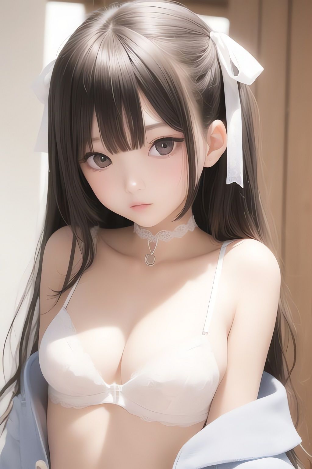 純白の美少女AIイラスト集リアル 1