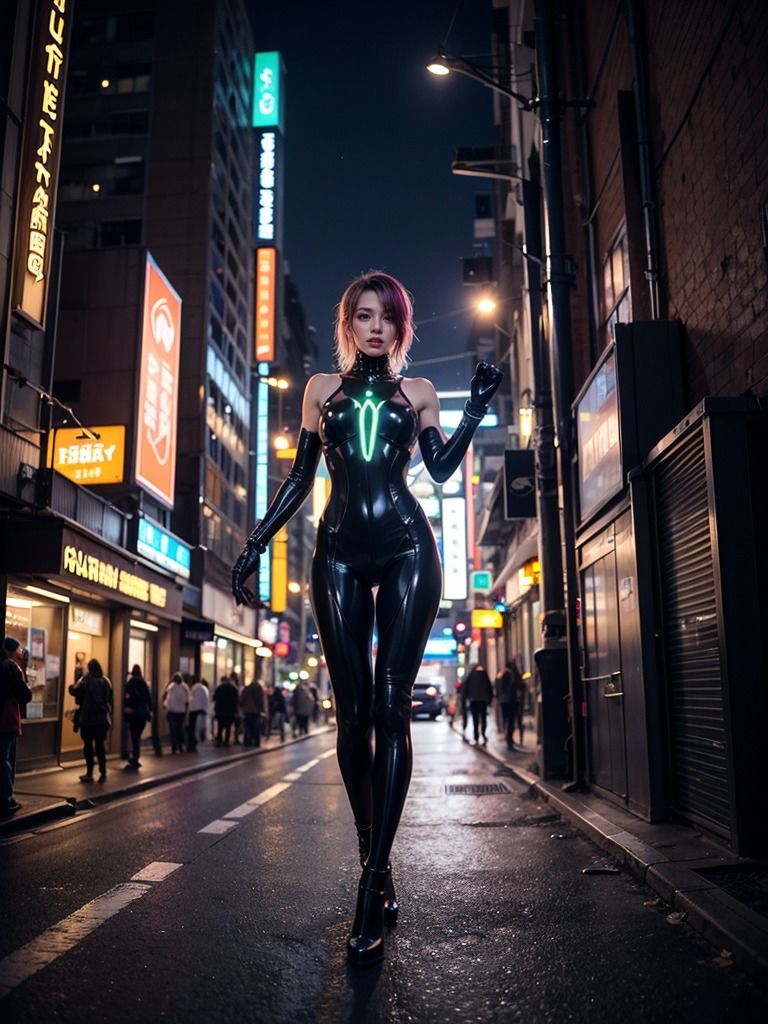 サイバーパンク美女