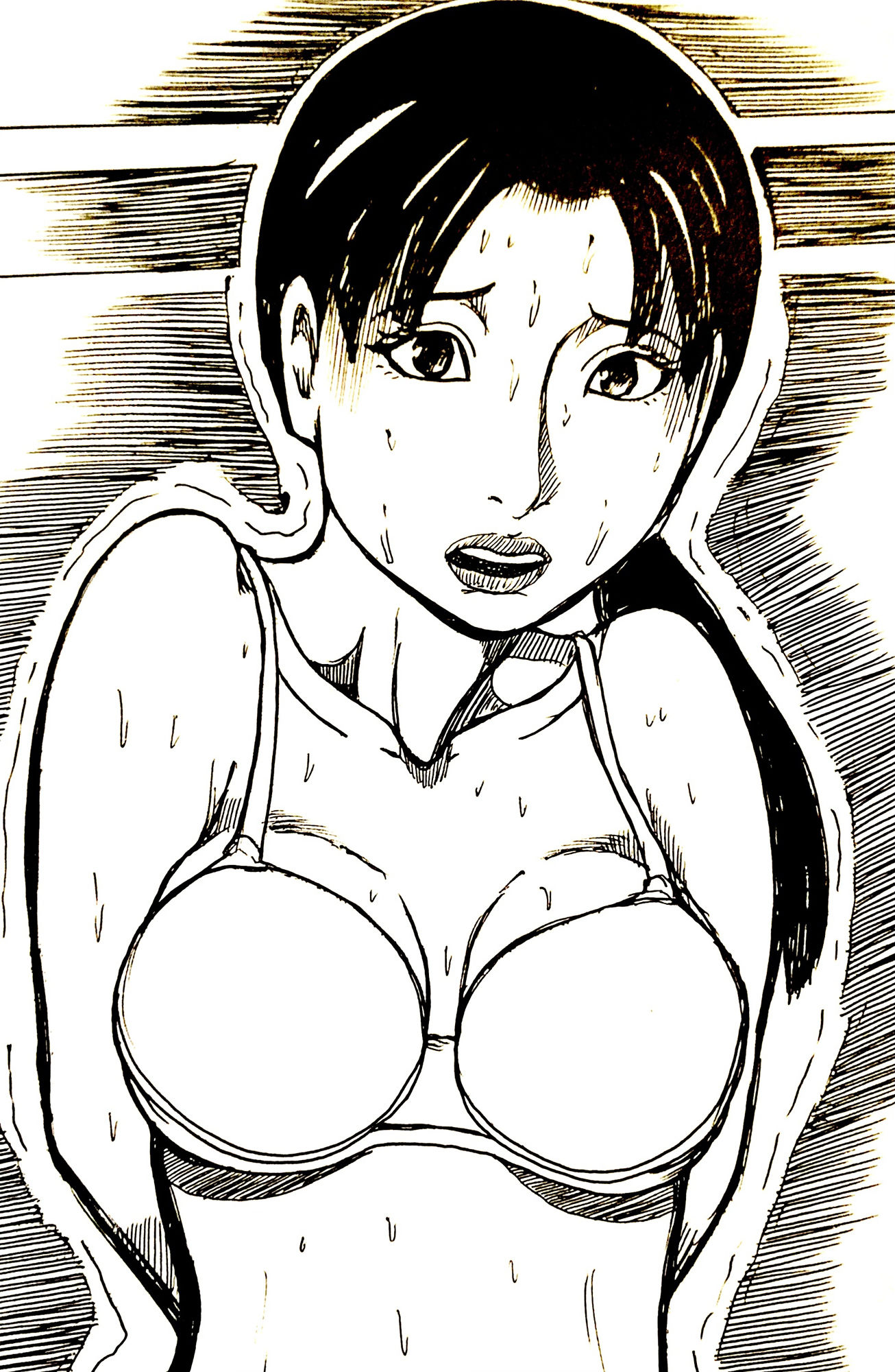 とある施設。ひと月ぶりの妻との再会。